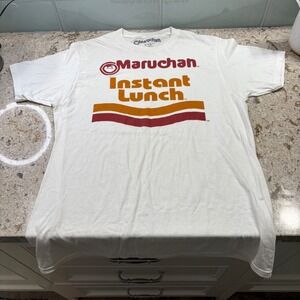 Maruchan Instant Lunch Graphic Tee Novelty Ramen Noodles White‎ Kids Size M